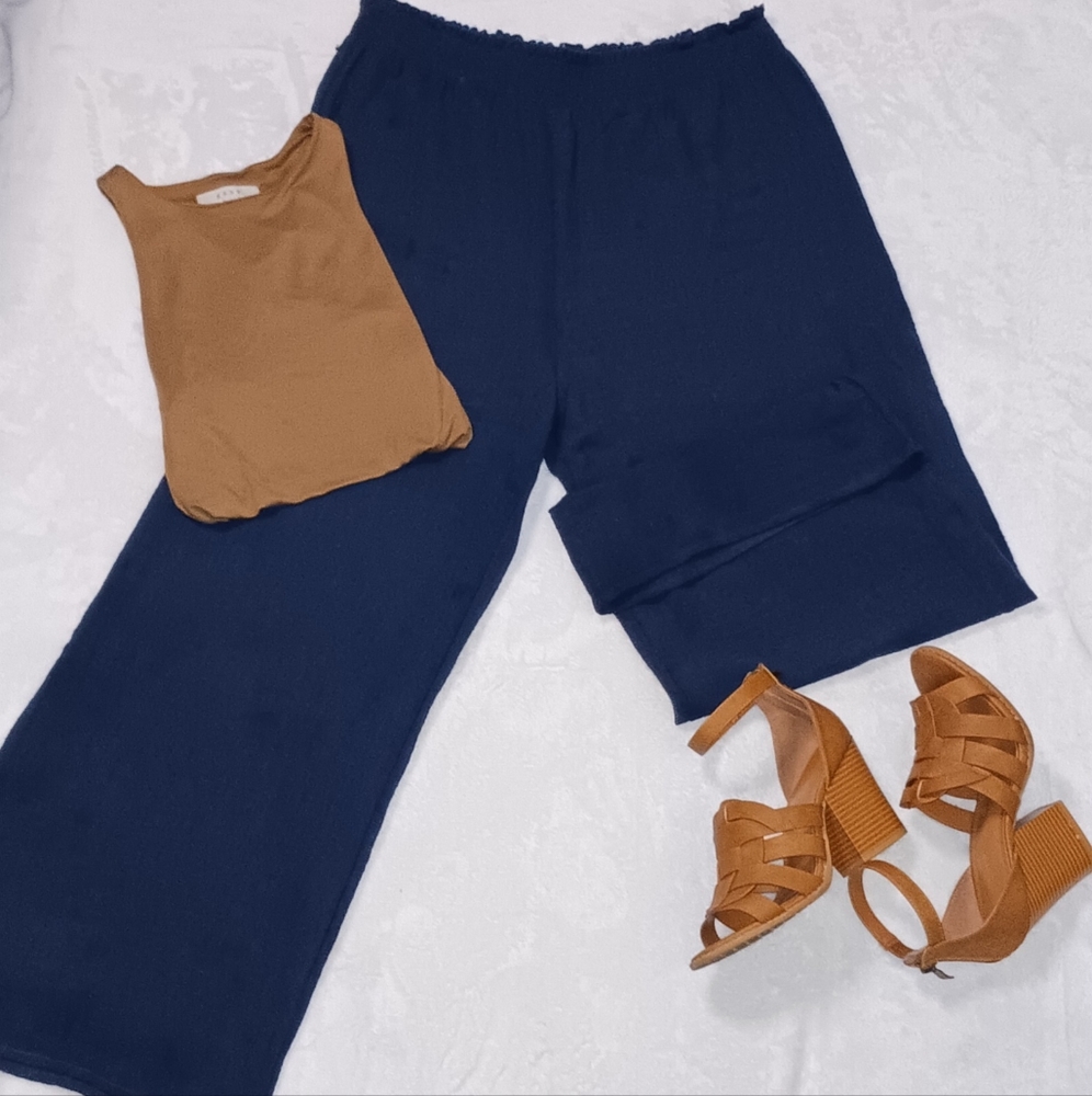 Blue Linen Pants